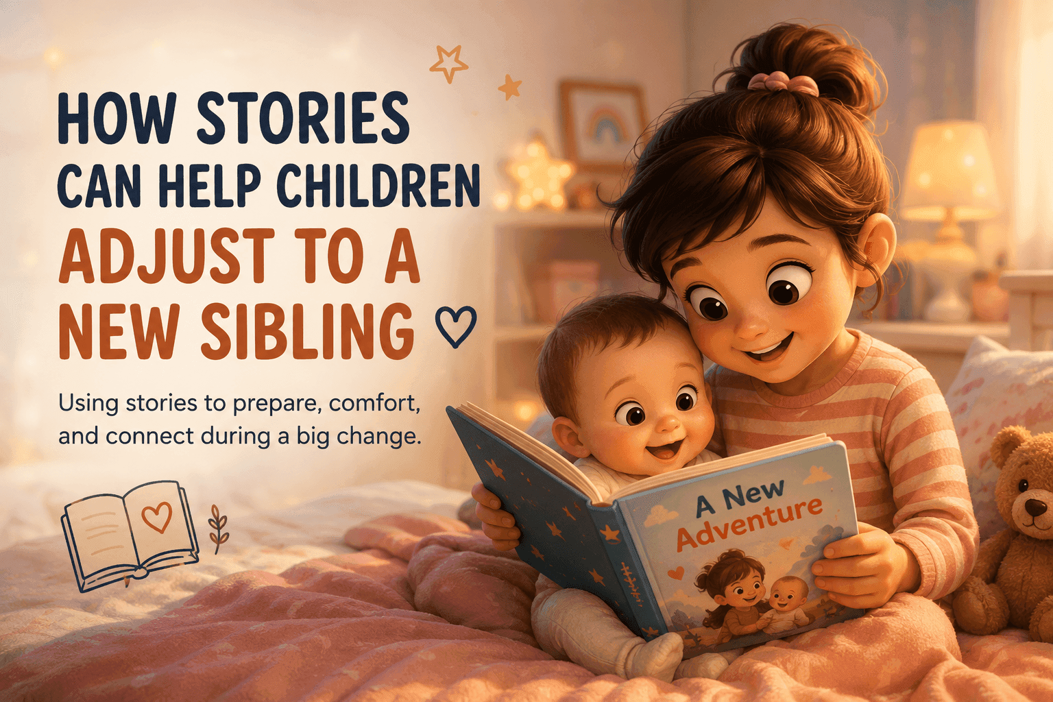 siblings reading