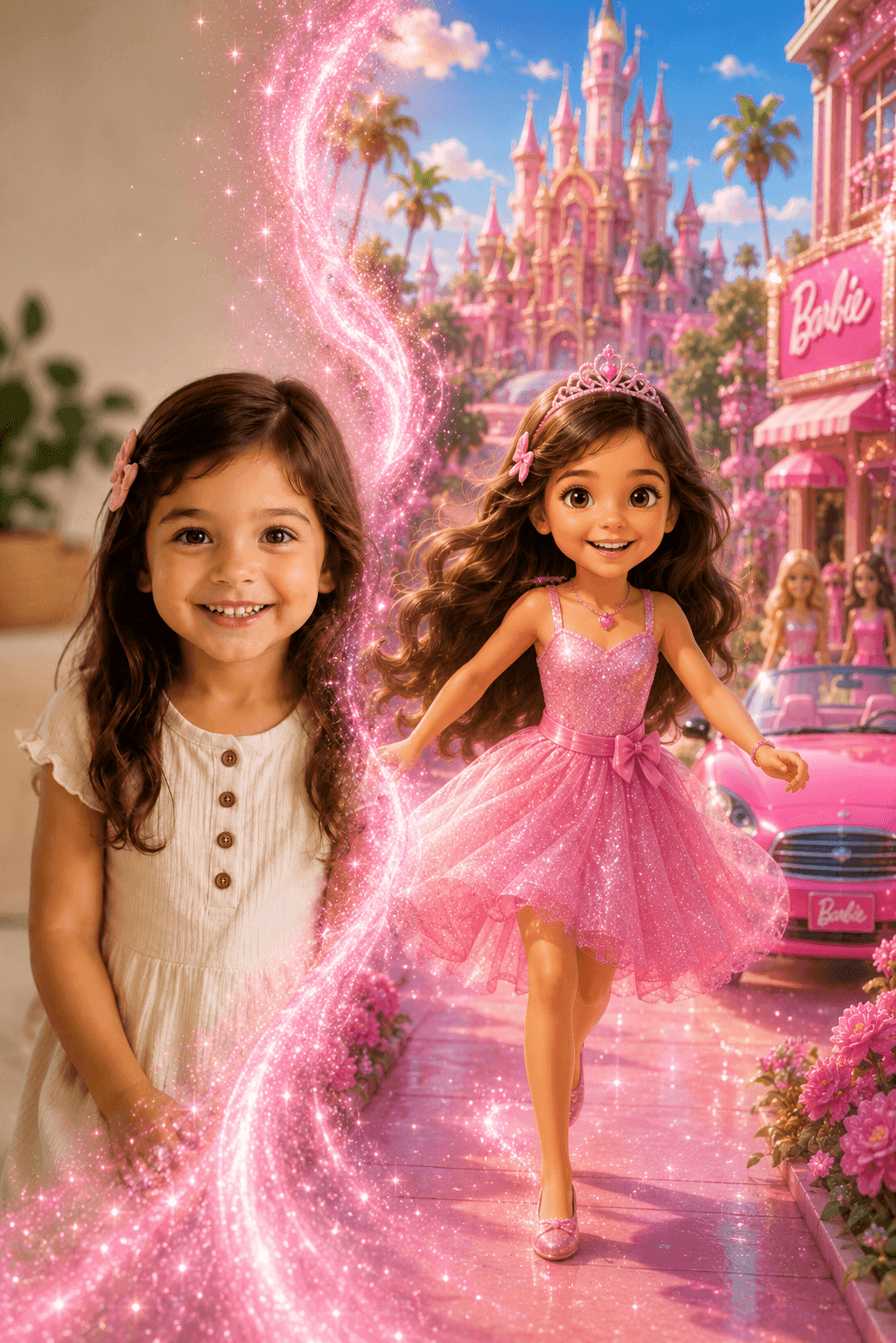 Girl in fantasy world